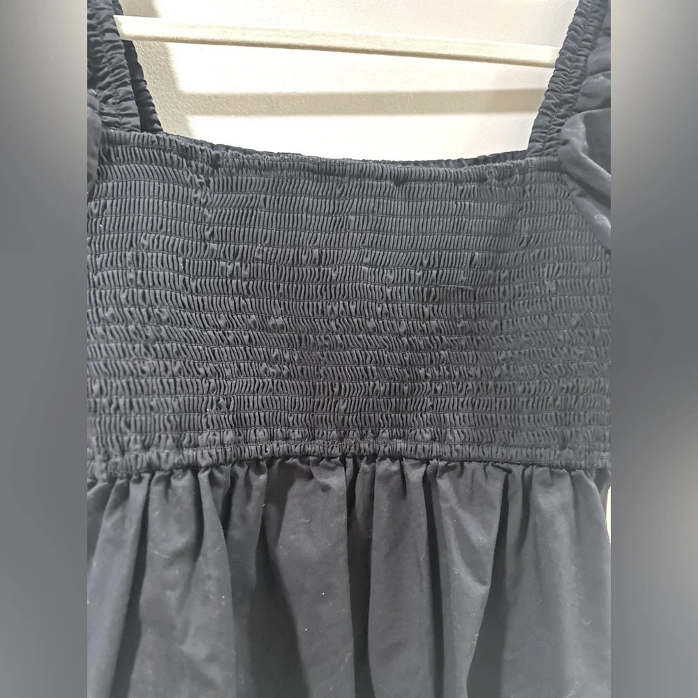 Abercrombie black Smocked babydoll top - Picture 4 of 4